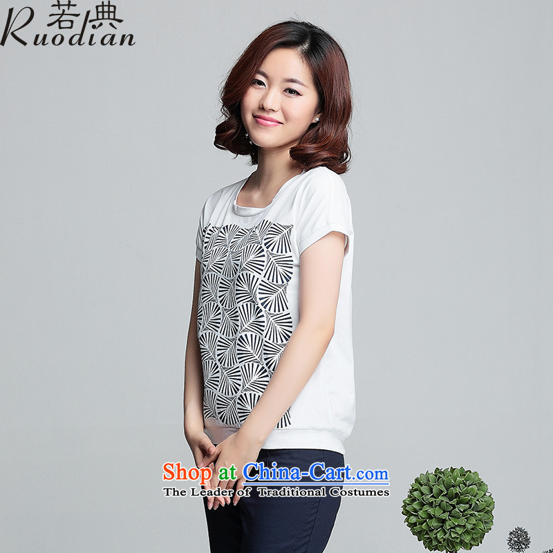 If the code for summer loose won T-shirt with round collar edition short-sleeved blouses and large, simple blouse T-shirt small white shirt , M, if code (ruodian) , , , shopping on the Internet