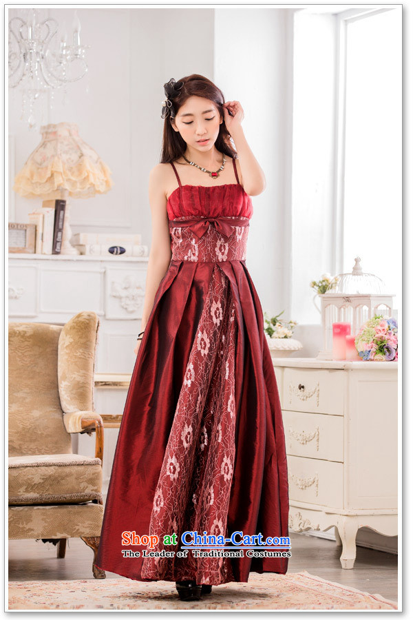C.o.d. 2015 new fourth quarter dress chairman skirt xl stylish large dresses slips hosted a dress wine red 2XL approximately 145-165 catty picture, prices, brand platters! The elections are supplied in the national character of distribution, so action, buy now enjoy more preferential! As soon as possible.