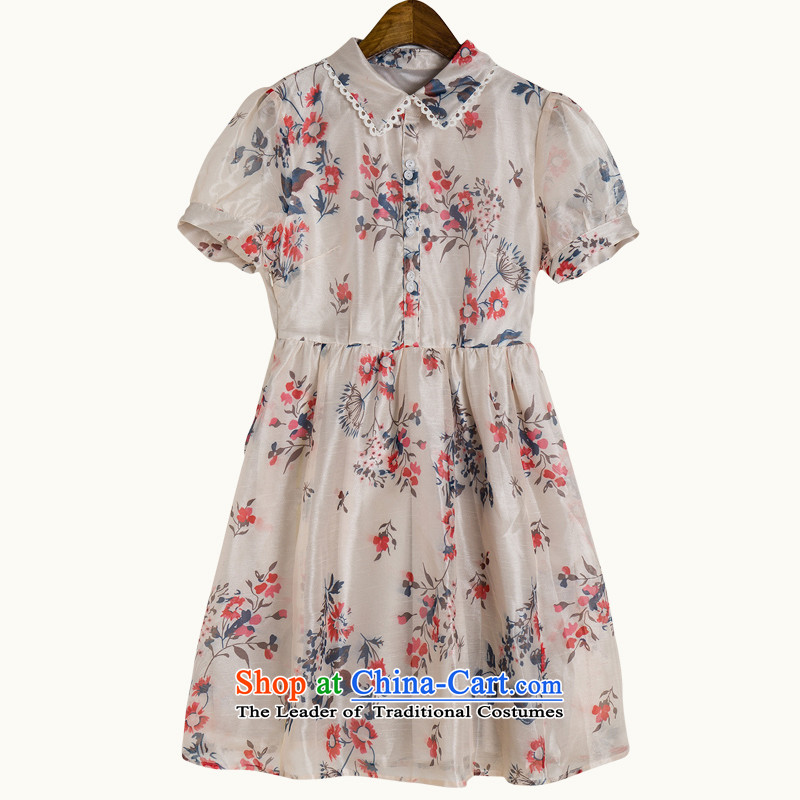 Gilland adjustable to xl dresses larger female 2015 Summer summer new chiffon video thin thick mm thick sister 2204 XL, Ilan raised suit shopping on the Internet has been pressed.