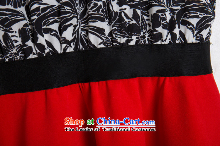 Gilland Adjustable XL dresses larger female chiffon fat mm Summer 2015 new summer thick sister video thin 200 catties 2193 Red XXXXL picture, prices, brand platters! The elections are supplied in the national character of distribution, so action, buy now enjoy more preferential! As soon as possible.