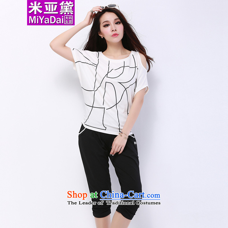 The Doi larger female kit fat mm Summer 2015 new thick sister bat sleeves relaxd casual sports two kit to 200 Black XL( recommendations 120-140), the tai jin (MIYADAI) , , , shopping on the Internet