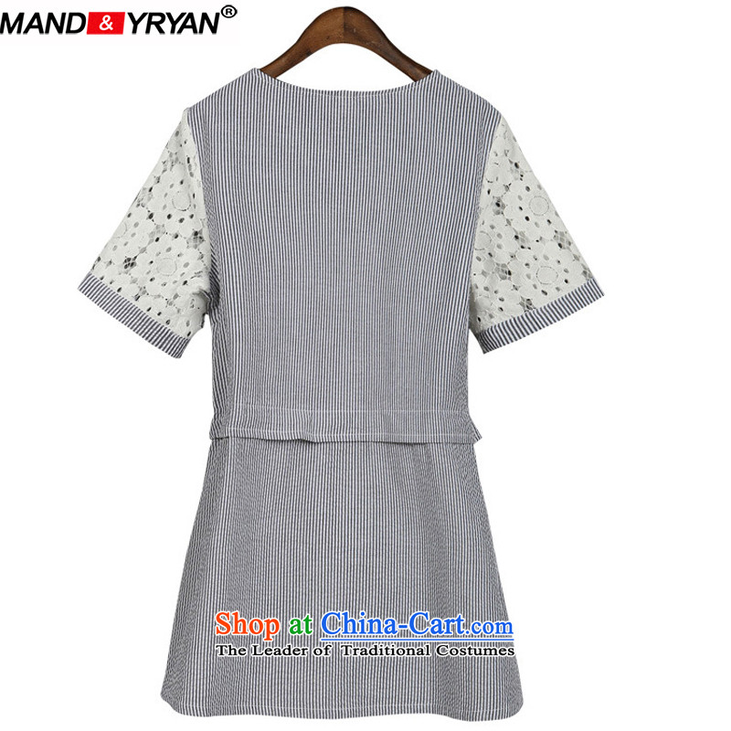 Mantile tu 2015 Western large female summer to intensify the thick mm dresses tether Foutune of video thin V-Neck large streaks dresses /MDR1768 XXXXL165-175 figure around 922.747, mantile mandyryan Eun () , , , shopping on the Internet