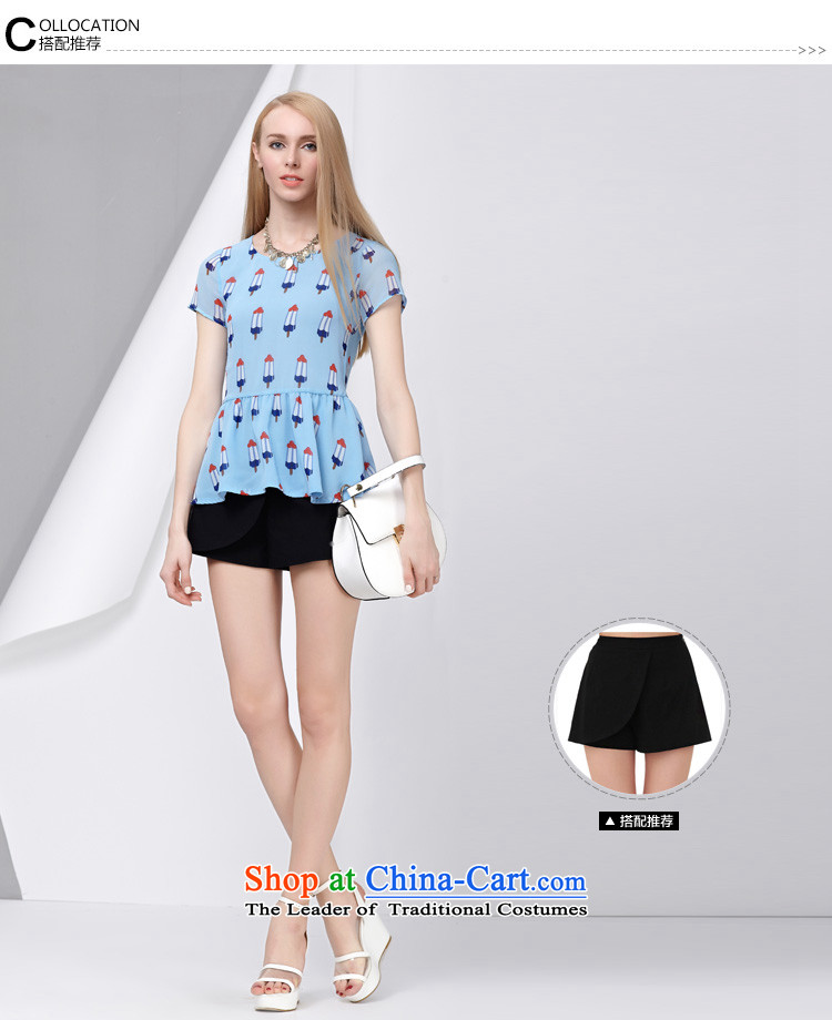 As provided for large female thick MM summer new sweet summer popsicle stamp graphics thin short-sleeved T-shirt chiffon Netherlands 2801 light blue L picture, prices, brand platters! The elections are supplied in the national character of distribution, so action, buy now enjoy more preferential! As soon as possible.