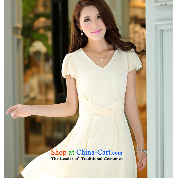2015 Summer Zz&ff new larger female body decorated dresses female temperament long skirt female LYQ812  XXXL m White Picture, prices, brand platters! The elections are supplied in the national character of distribution, so action, buy now enjoy more preferential! As soon as possible.