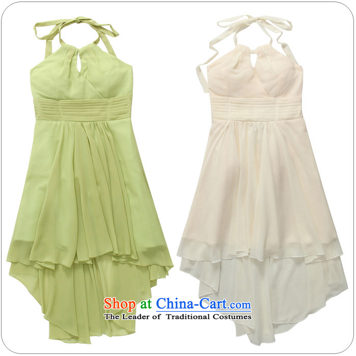 C.o.d. Package Mail 2015 Summer new stylish temperament atmospheric aristocratic bare shoulders hang also sexy foutune show large chiffon dovetail dress dresses fruit green are code F picture, prices, brand platters! The elections are supplied in the national character of distribution, so action, buy now enjoy more preferential! As soon as possible.