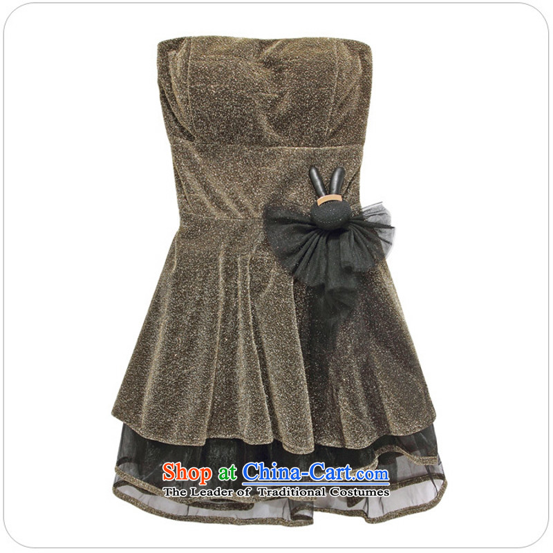 C.o.d. Package Mail 2015 Summer new stylish temperament tall attend banquets and sexy costumes Kim at the end of the wire-mesh chest dress skirt (feed concealed shoulder strap) Silver, land will still el-yi , , , shopping on the Internet