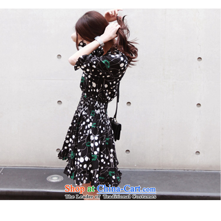 Thousands of fruit Summer 2015 new larger female thick MM summer Foutune of video thin bubble cuff stamp chiffon dresses 5150 color picture pictures, prices, XXL brand platters! The elections are supplied in the national character of distribution, so action, buy now enjoy more preferential! As soon as possible.