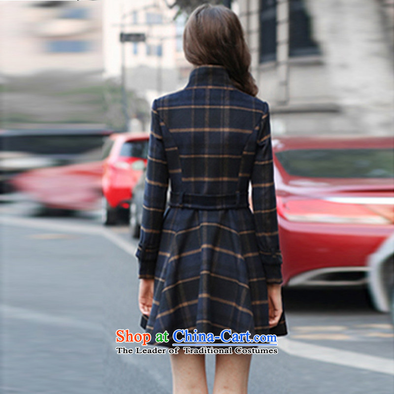In 2015, Park Fall/Winter Collections new larger female 200 catties thick MM grid gross?? thin coat of graphics jacket map color 7067 5XL around 922.747, $180-195 Park shopping on the Internet has been pressed.