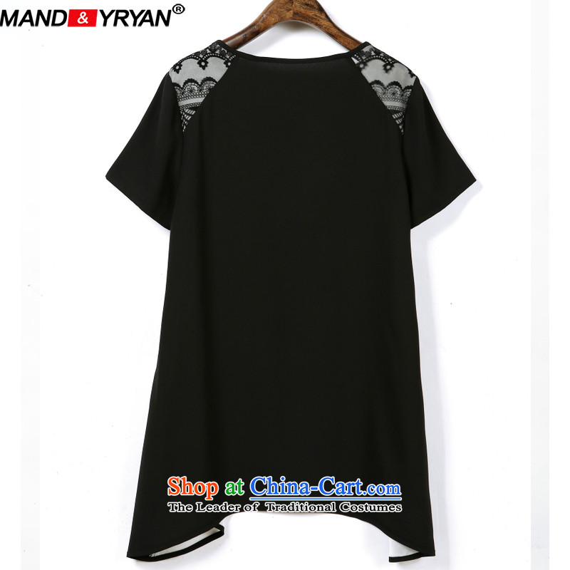 Mantile Eun European site large 2015 Women's Summer new stylish mm thick video does not rule under the thin double gauze stamp T-shirt figure /MDR1928 XL110-130 around 922.747, mantile mandyryan Eun () , , , shopping on the Internet