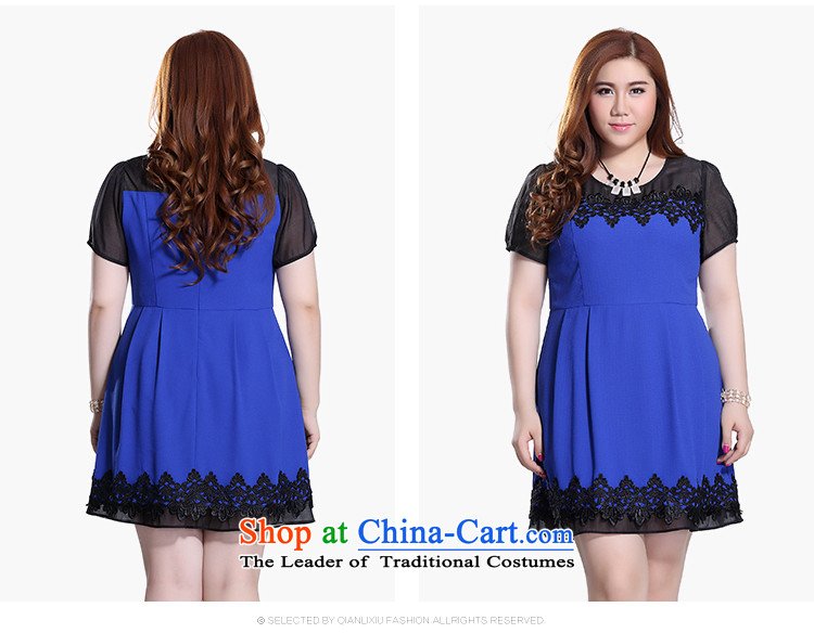 The former Yugoslavia Li Sau 2015 Summer new larger female Euro root yarn stitching stereo crop lace adorn video thin romantic A petticoats dresses Q7581 blue XL Photo, prices, brand platters! The elections are supplied in the national character of distribution, so action, buy now enjoy more preferential! As soon as possible.