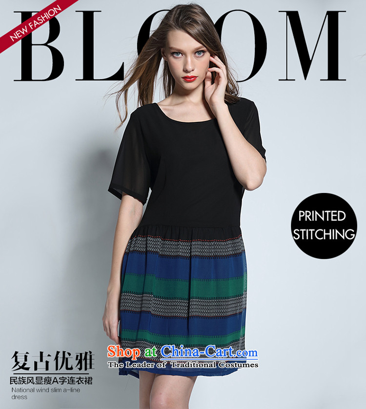 Improving access of 2015 Summer new thick sister larger female retro dress video thin black XXXXXL 2653 Sau San Picture, prices, brand platters! The elections are supplied in the national character of distribution, so action, buy now enjoy more preferential! As soon as possible.