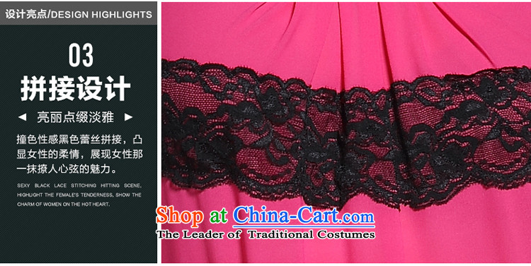 Improving access of 2015 Summer new larger female thick sister temperament knocked color lace stitching chiffon dresses in red XXL pictures 2,631, prices, brand platters! The elections are supplied in the national character of distribution, so action, buy now enjoy more preferential! As soon as possible.