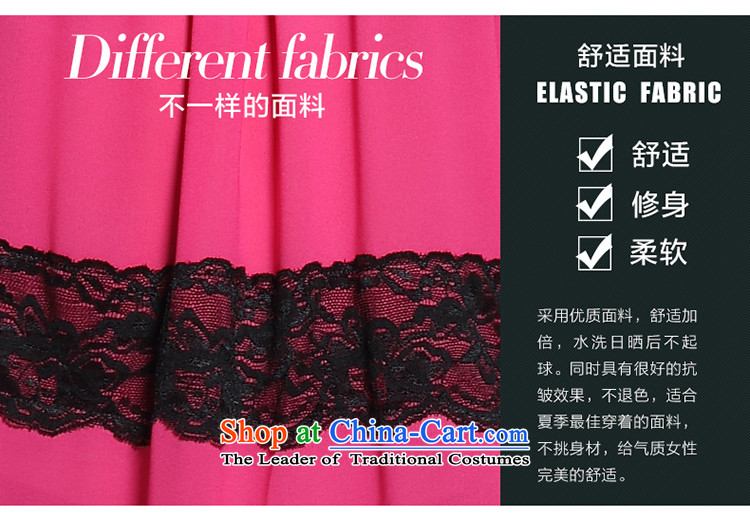 Improving access of 2015 Summer new larger female thick sister temperament knocked color lace stitching chiffon dresses in red XXL pictures 2,631, prices, brand platters! The elections are supplied in the national character of distribution, so action, buy now enjoy more preferential! As soon as possible.