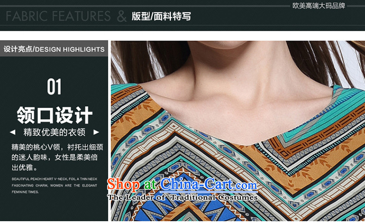 Improving access of 2015 Summer new V-neck in large cuff chiffon shirt thick MMT pension larger women in the retro-sleeved shirt color picture XXXL 6154 picture, prices, brand platters! The elections are supplied in the national character of distribution, so action, buy now enjoy more preferential! As soon as possible.