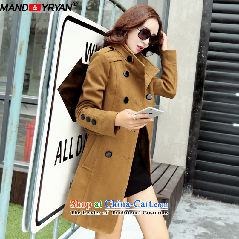 Mantile en code women fall to intensify the wind loading jacket thick sister loose video in thin long a wool coat black /MDR085 XXXL135-145 around 922.747, mantile mandyryan Eun () , , , shopping on the Internet