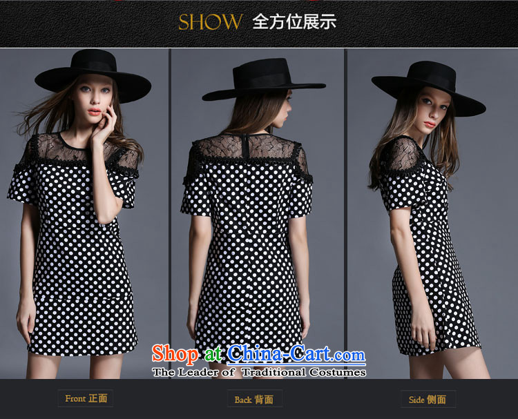 Replace Ting zhuangting2015 summer Western New Big Wave point stitching lace larger female loose round-neck collar dresses picture color picture 5XL 1928, prices, brand platters! The elections are supplied in the national character of distribution, so action, buy now enjoy more preferential! As soon as possible.