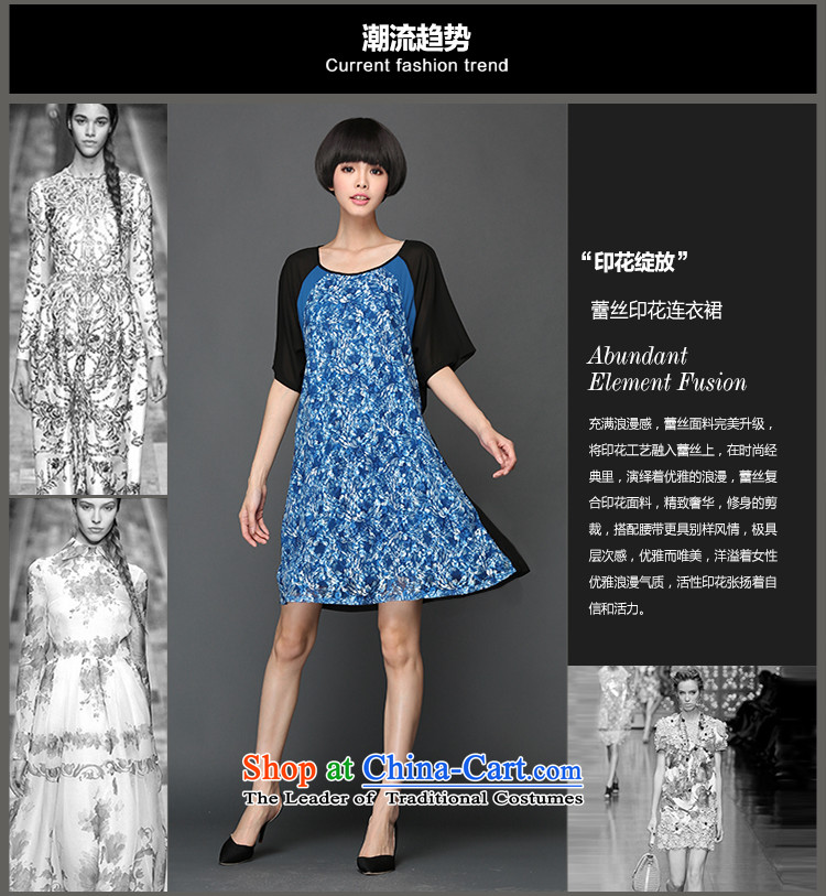Overgrown Tomb economy honey population by 2015 Women's large summer to increase expertise sister video thin stamp lace chiffon dresses 2808 large blue code XL 125 around 922.747 picture, prices, brand platters! The elections are supplied in the national character of distribution, so action, buy now enjoy more preferential! As soon as possible.