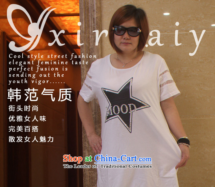 Yan Kai surplus by 2015 a new summer high-end women in long large female short-sleeved T-shirt thick MM video thin Show elegance Sau San charm female better black XL Photo, prices, brand platters! The elections are supplied in the national character of distribution, so action, buy now enjoy more preferential! As soon as possible.