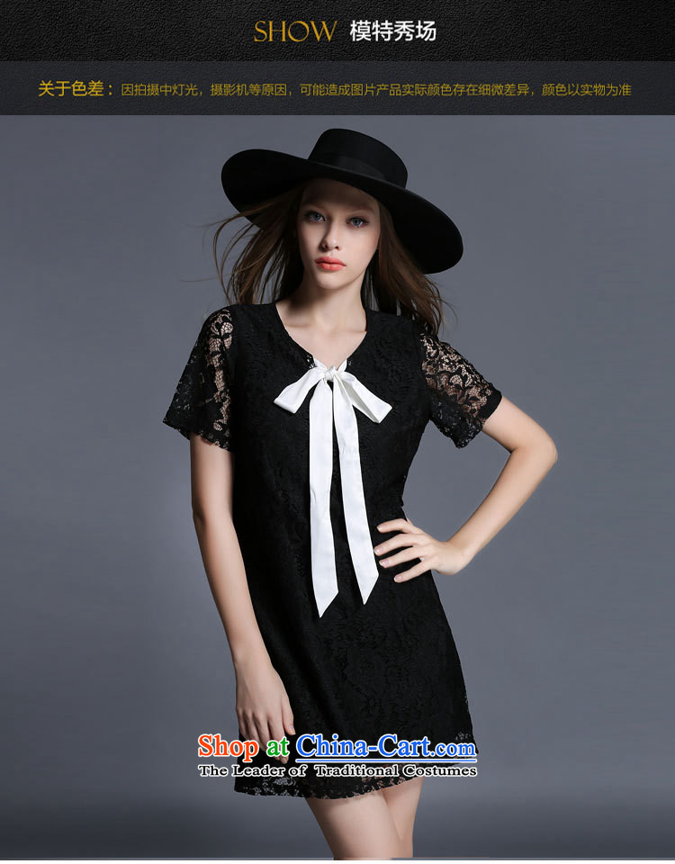 Improving access of 2015 mm thick larger women's summer new) Dolls collar butterfly tie dresses video thin black XL pictures, 1926 prices, brand platters! The elections are supplied in the national character of distribution, so action, buy now enjoy more preferential! As soon as possible.