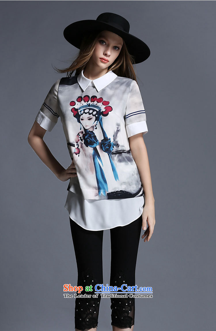 Improving access of 2015 Women's code of the npc thick summer new doll collar retro stamp wild shirt thick mm video thin T-shirt color picture XXL picture in 1910, prices, brand platters! The elections are supplied in the national character of distribution, so action, buy now enjoy more preferential! As soon as possible.