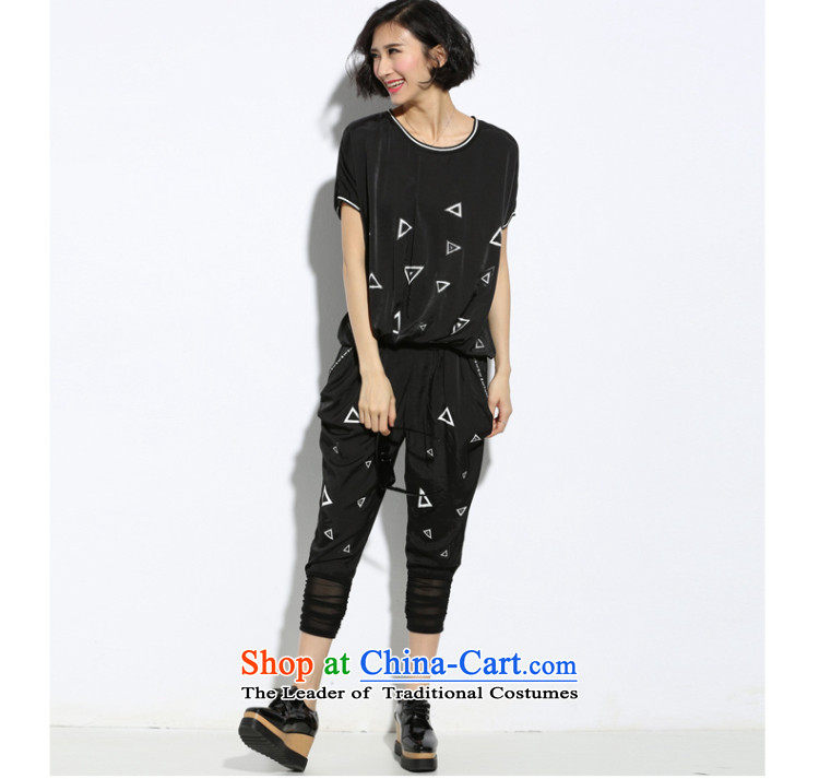 The Eternal Yuexiu Code women kit thick sister 2015 Summer thick mm new to intensify the stylish black-and-white-color printing video thin knocked t-shirt, black trousers kit 3XL picture, prices, brand platters! The elections are supplied in the national character of distribution, so action, buy now enjoy more preferential! As soon as possible.