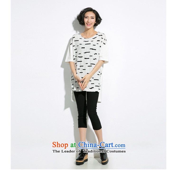 The eternal summer 2015, Sau thick mm new larger female former long after the short video thin personalized stamp relaxd T-shirt White 2XL Photo, prices, brand platters! The elections are supplied in the national character of distribution, so action, buy now enjoy more preferential! As soon as possible.
