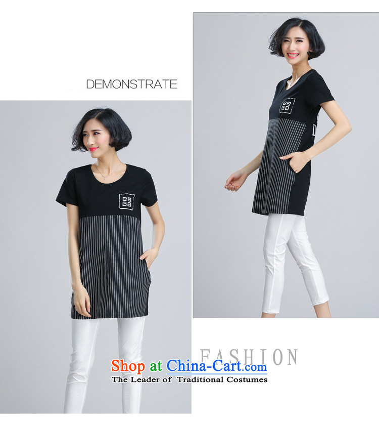 Jing Kai Makidai Code women 2015 Summer new women's T-shirts CDM620 C - Black XXXL picture, prices, brand platters! The elections are supplied in the national character of distribution, so action, buy now enjoy more preferential! As soon as possible.