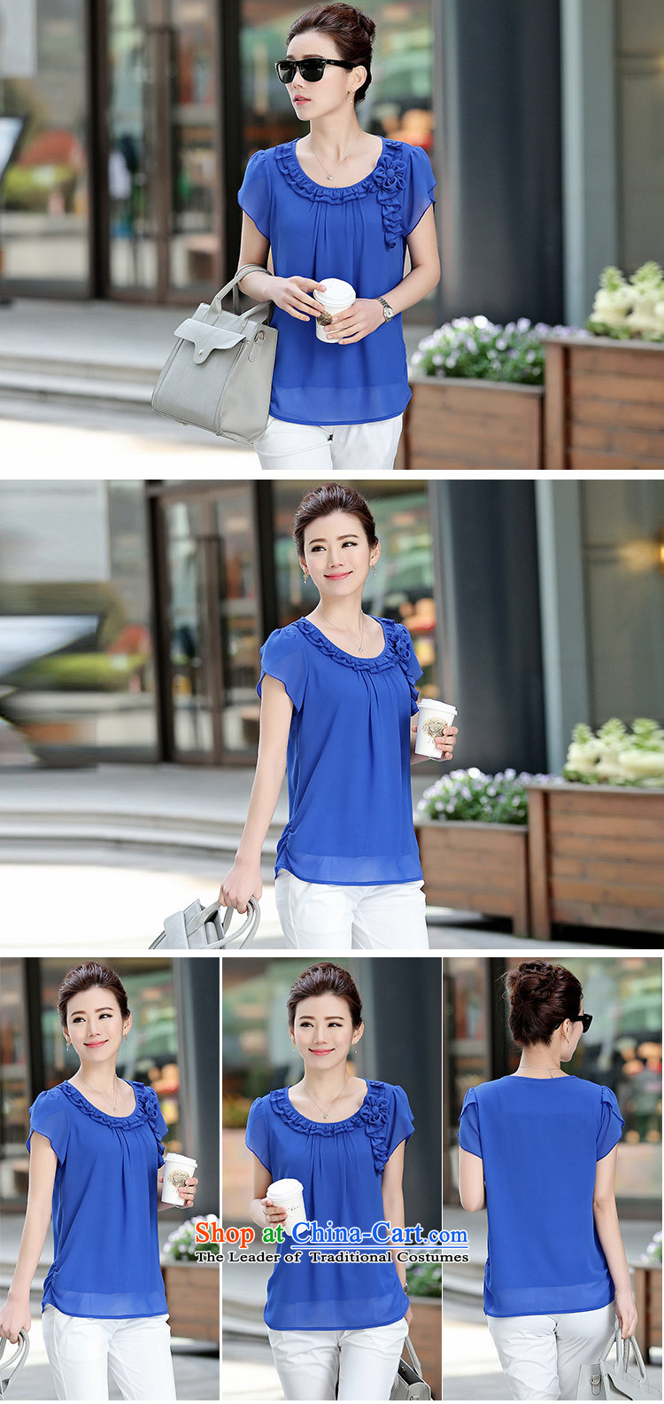 If middle-aged female code T-shirts thick mm Summer 2015 large female pure color chiffon short-sleeved T-shirt, jacket orange M picture, prices, brand platters! The elections are supplied in the national character of distribution, so action, buy now enjoy more preferential! As soon as possible.