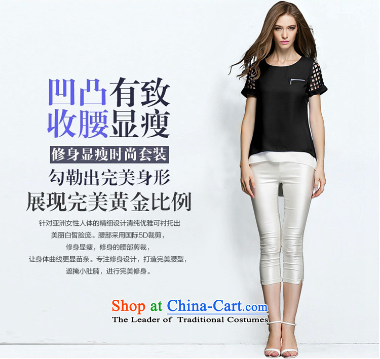 Improving access of 2015 Women's code of the npc thick summer new expertise to increase mm solid color engraving Sau San video thin short-sleeved T-shirt shirt 3392 Black XL Photo, prices, brand platters! The elections are supplied in the national character of distribution, so action, buy now enjoy more preferential! As soon as possible.