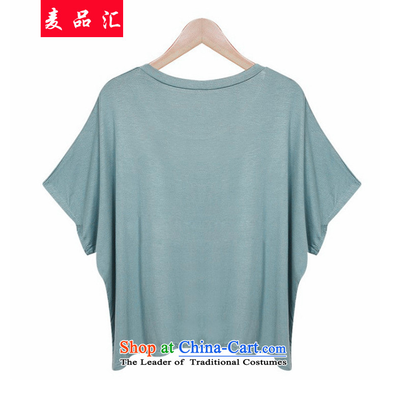 Mr Hui 2015 summer products new larger female thick mm to intensify the bat sleeves loose video thin short-sleeved T-shirt + elastic Capri two kit mintcream 4XL recommendations, Mr Mak products around 170-190 microseconds removals by sinks , , , shopping