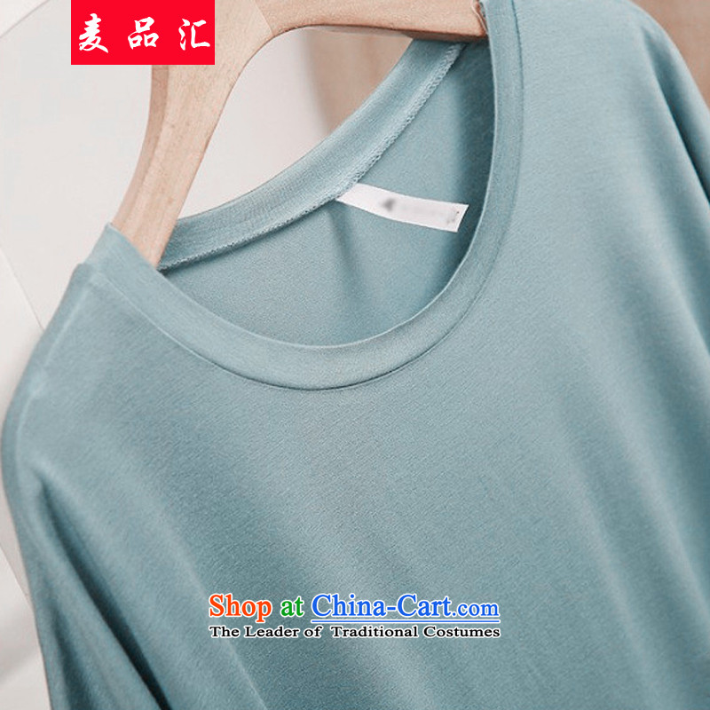 Mr Hui 2015 summer products new larger female thick mm to intensify the bat sleeves loose video thin short-sleeved T-shirt + elastic Capri two kit mintcream 4XL recommendations, Mr Mak products around 170-190 microseconds removals by sinks , , , shopping
