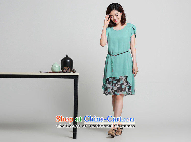 If the code to increase women's code 2015 mm thick summer chiffon short-sleeved Korean loose video thin leave two garment navy 4XL Photo, prices, brand platters! The elections are supplied in the national character of distribution, so action, buy now enjoy more preferential! As soon as possible.