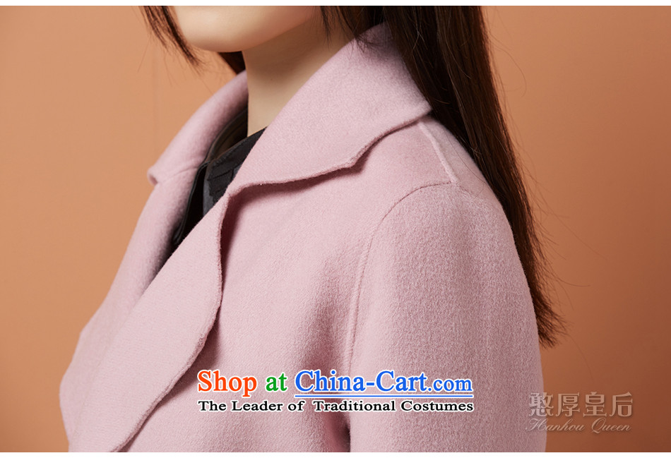  The new 2015 Queen simple two-sided woolen coat Sau San long gross Ms. han bum jacket? windbreaker pink S picture, prices, brand platters! The elections are supplied in the national character of distribution, so action, buy now enjoy more preferential! As soon as possible.