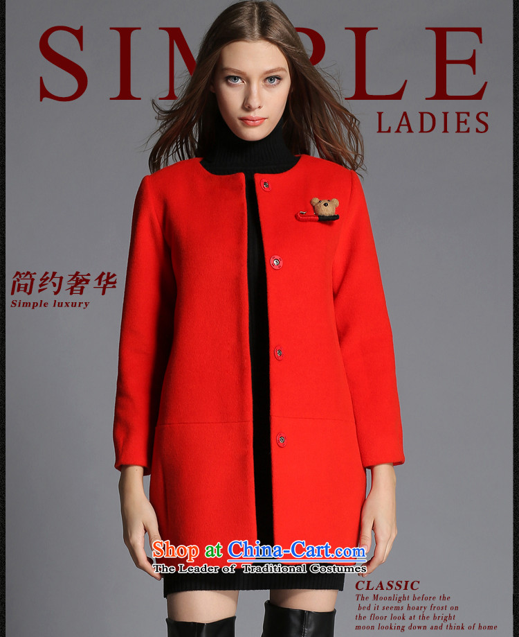Rui Mei to 2015 to increase the number of ladies Fall/Winter Collections new thick mm loose video thin wool coats that long? C1008 jacket, gray 3XL picture, prices, brand platters! The elections are supplied in the national character of distribution, so action, buy now enjoy more preferential! As soon as possible.
