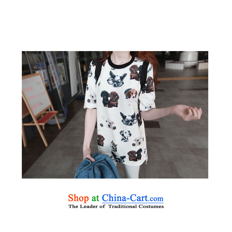 Large 2015 Zz&ff Women's Summer) thick MM a dog's head in the stamp of T-shirts female summer leisure wear extra stamp XXXL( a dog's head of the Netherlands proposal 165-200 catty, prices, photo) Brand platters! The elections are supplied in the national character of distribution, so action, buy now enjoy more preferential! As soon as possible.