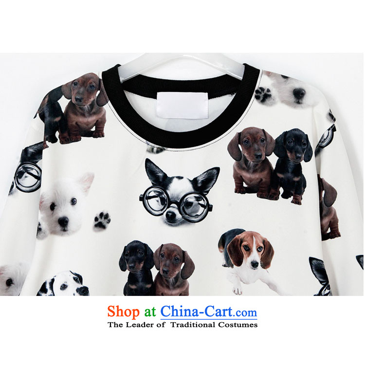 Large 2015 Zz&ff Women's Summer) thick MM a dog's head in the stamp of T-shirts female summer leisure wear extra stamp XXXL( a dog's head of the Netherlands proposal 165-200 catty, prices, photo) Brand platters! The elections are supplied in the national character of distribution, so action, buy now enjoy more preferential! As soon as possible.