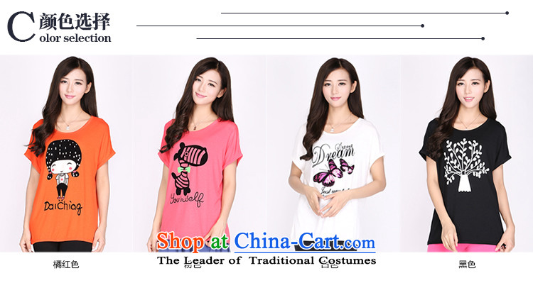 Luo Shani flower code t-shirts loose stamp thick sister summer increase the overweight women wear thin layer shirt graphics female 2173 Black 4XL Photo, prices, brand platters! The elections are supplied in the national character of distribution, so action, buy now enjoy more preferential! As soon as possible.