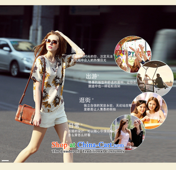2015 summer morning to the new Europe and to increase the number of women with thick mm wild loose video thin knocked linen daisy stamp T-shirt shirt map color M for 100-110 catty) Picture, prices, brand platters! The elections are supplied in the national character of distribution, so action, buy now enjoy more preferential! As soon as possible.