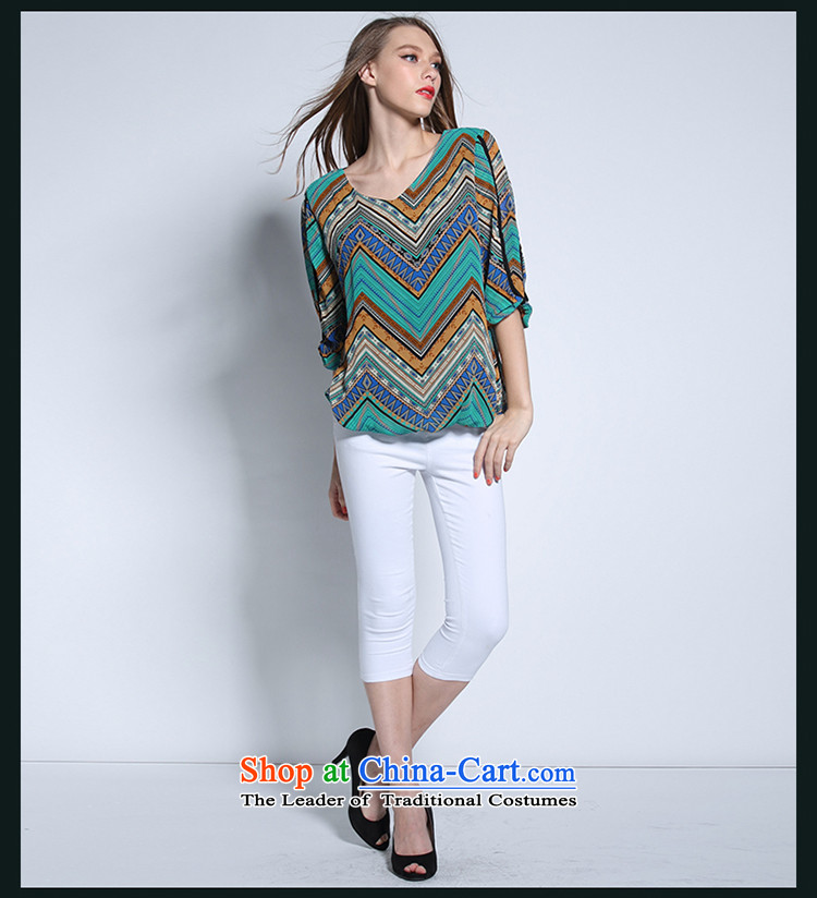The Director of the Europe and the larger women's summer to xl thick sister stylish in stamp cuff loose chiffon T-shirt  6154 picture color large code XXL around 922.747 140 pictures, prices, brand platters! The elections are supplied in the national character of distribution, so action, buy now enjoy more preferential! As soon as possible.