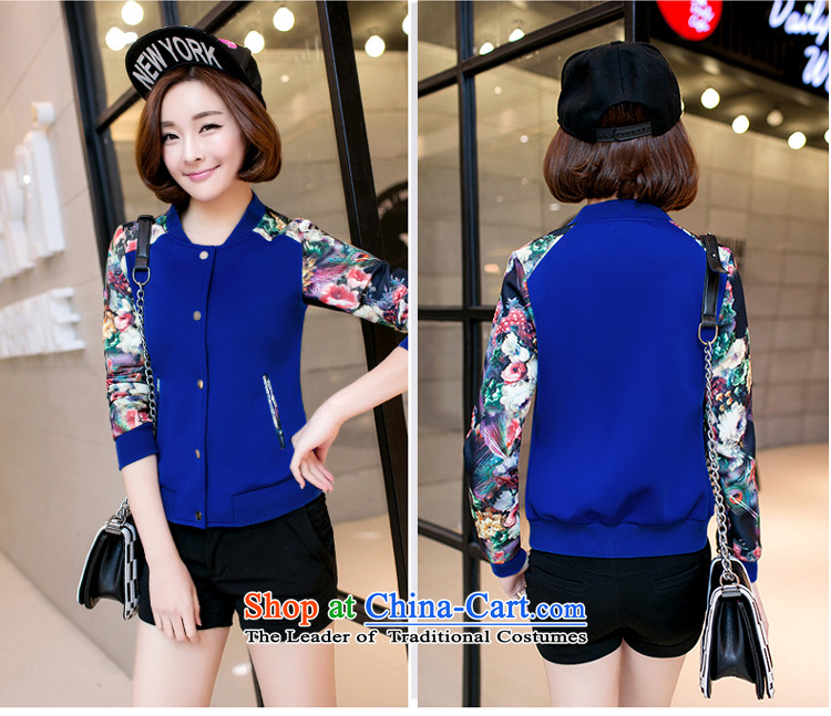 The Doi larger women during the spring and autumn jacket thick sister 2015 new Korean Version Stamp to increase thin 200 catties casual jacket color blue 3XL( female 150-170) recommendations picture, prices, brand platters! The elections are supplied in the national character of distribution, so action, buy now enjoy more preferential! As soon as possible.