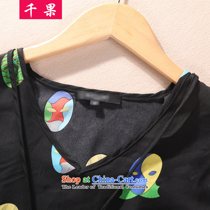 The results of the 2015 Summer New Europe and the large female thick mm video thin thin stamp T-shirts leisure + elastic waist trousers 9 to the two Kit 236 color picture XL, thousands of fruit (QIANGUO shopping on the Internet has been pressed.)