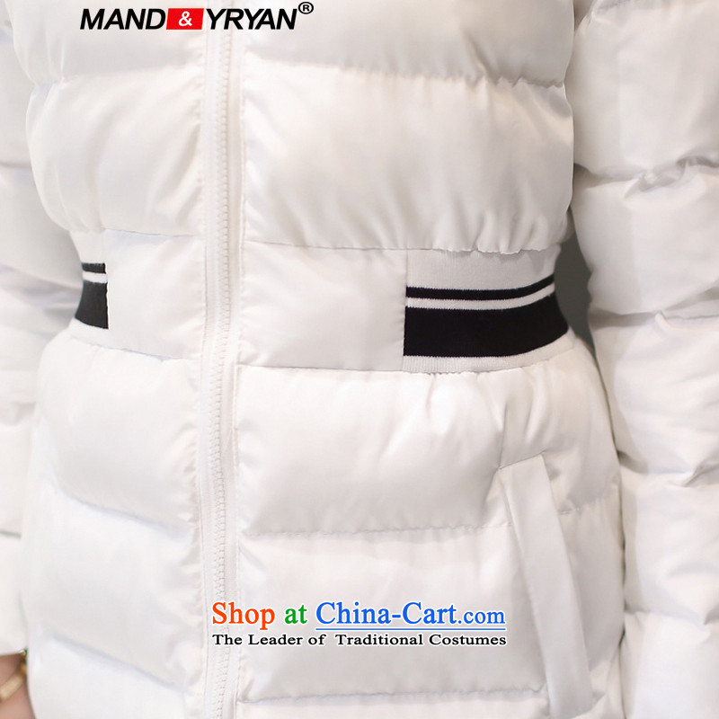 Mantile en code women in the countrysides long Korean winter thick robe thick mm stylish Foutune of thin cotton coat jacket video white /MDR7100 XXXL150-160 around 922.747, mantile mandyryan Eun () , , , shopping on the Internet