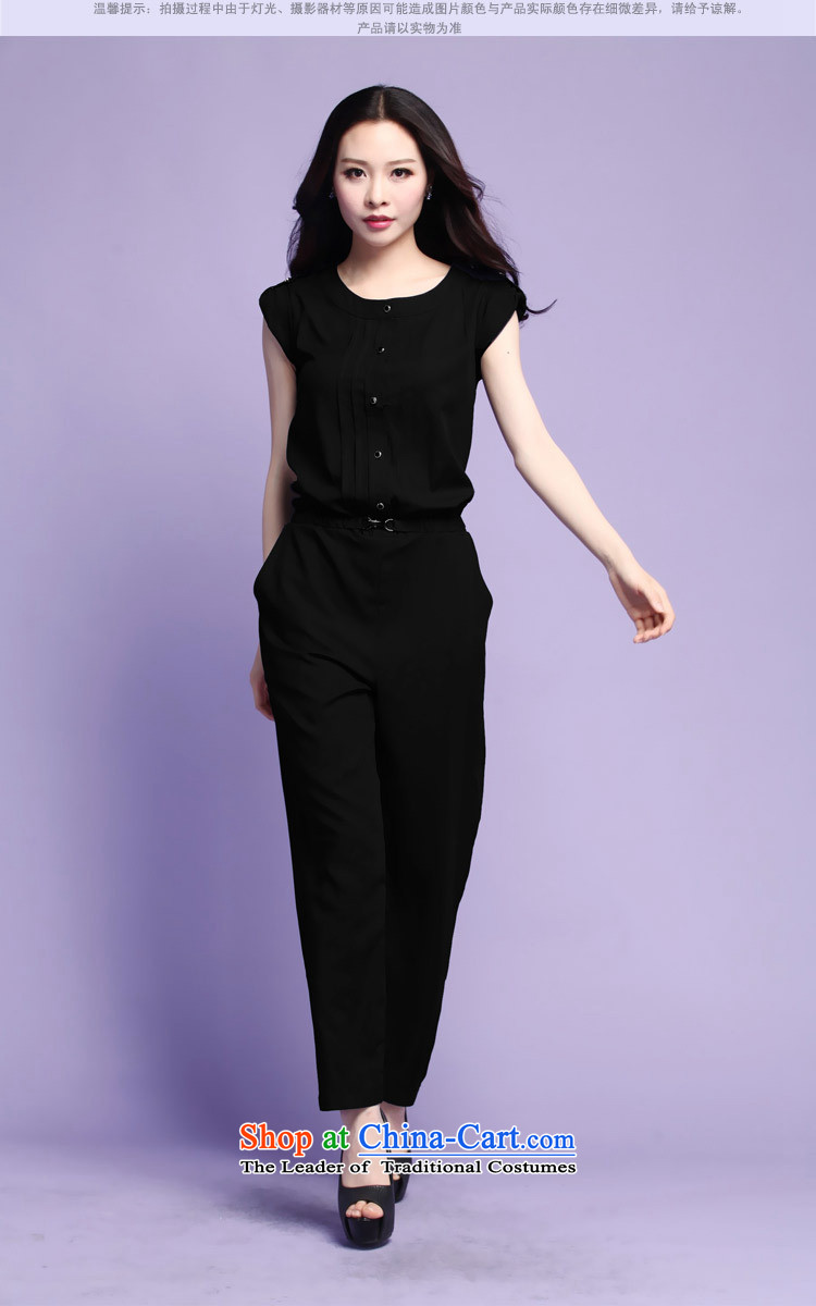 Indulge larger female persons summer thick new XL version won round-neck collar leisure suits TROUSERS-trousers RMB 37.23 dark blue XXL picture, prices, brand platters! The elections are supplied in the national character of distribution, so action, buy now enjoy more preferential! As soon as possible.