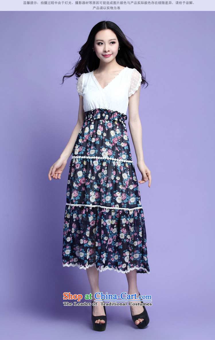 Coveted summer xl female thick sister two fake chiffon lace floral long skirt suits 3725 Green XXXL picture, prices, brand platters! The elections are supplied in the national character of distribution, so action, buy now enjoy more preferential! As soon as possible.