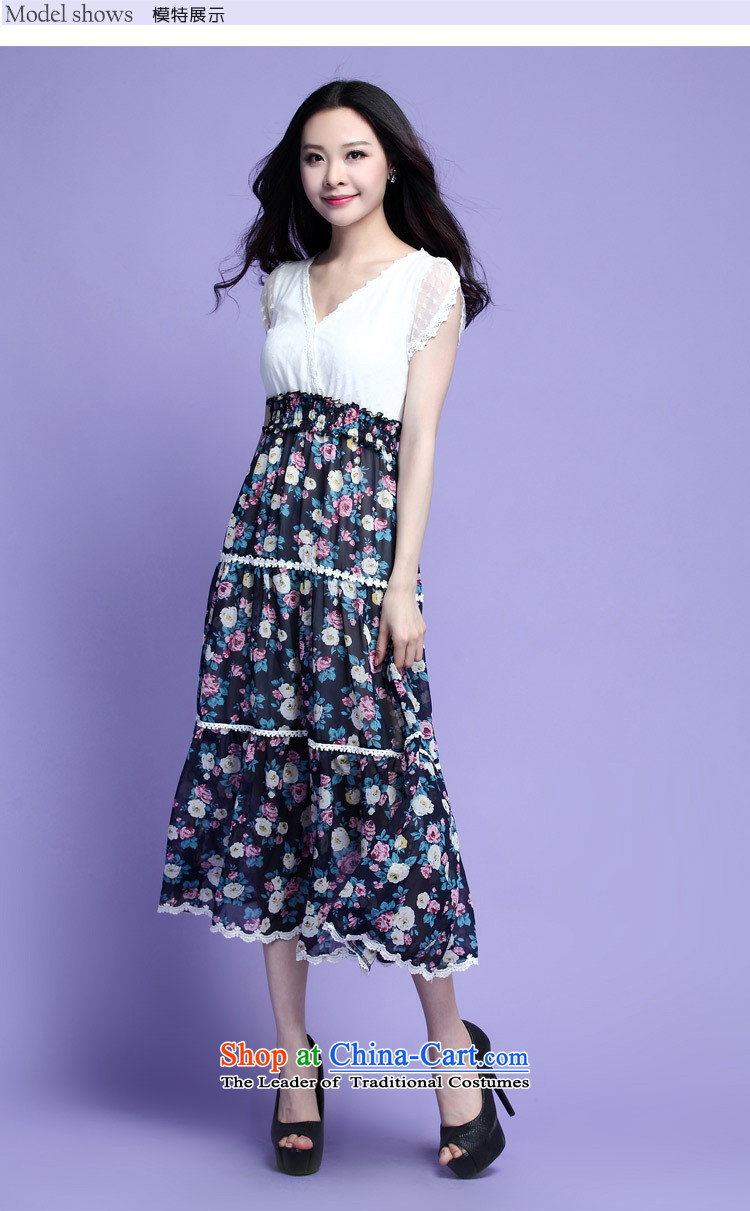 Coveted summer xl female thick sister two fake chiffon lace floral long skirt suits 3725 Green XXXL picture, prices, brand platters! The elections are supplied in the national character of distribution, so action, buy now enjoy more preferential! As soon as possible.