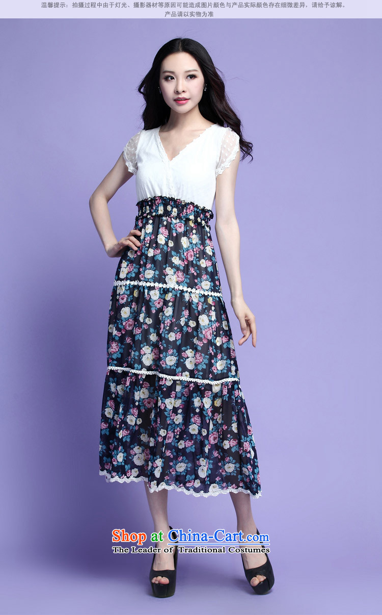 Coveted summer xl female thick sister two fake chiffon lace floral long skirt suits 3725 Green XXXL picture, prices, brand platters! The elections are supplied in the national character of distribution, so action, buy now enjoy more preferential! As soon as possible.