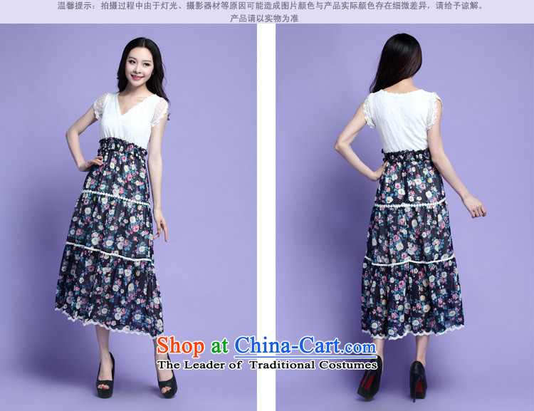 Coveted summer xl female thick sister two fake chiffon lace floral long skirt suits 3725 Green XXXL picture, prices, brand platters! The elections are supplied in the national character of distribution, so action, buy now enjoy more preferential! As soon as possible.