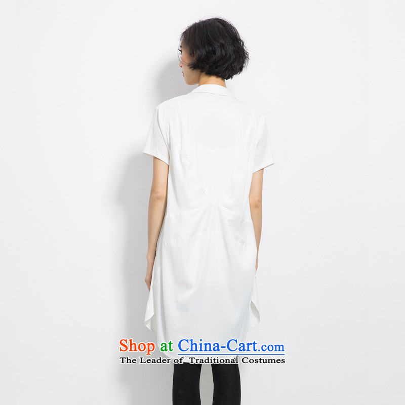 The eternal summer 2015, Sau thick mm new larger female single row for loose video in thin long white shirt XL, eternal Soo , , , shopping on the Internet