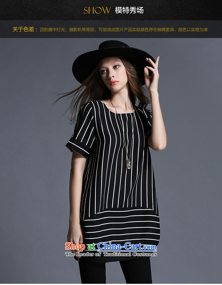Improving access of 2015 mm thick larger women's summer new expertise, Hin thin strips in the t-shirt, long stamp loose video thin black T-shirt 1966 XXL picture, prices, brand platters! The elections are supplied in the national character of distribution, so action, buy now enjoy more preferential! As soon as possible.