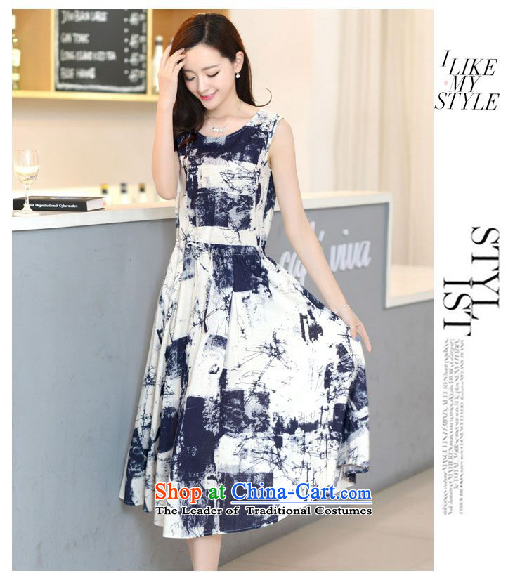    2015 Summer Sophie left Korea Version Stamp dyeing ink painting small new definition arts fan cotton linen Sau San female dresses green L picture, prices, brand platters! The elections are supplied in the national character of distribution, so action, buy now enjoy more preferential! As soon as possible.